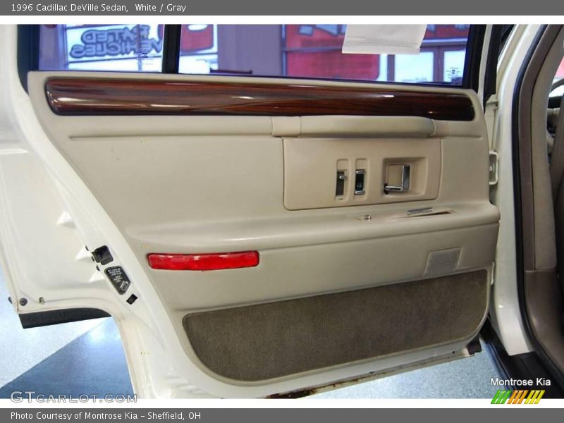 White / Gray 1996 Cadillac DeVille Sedan