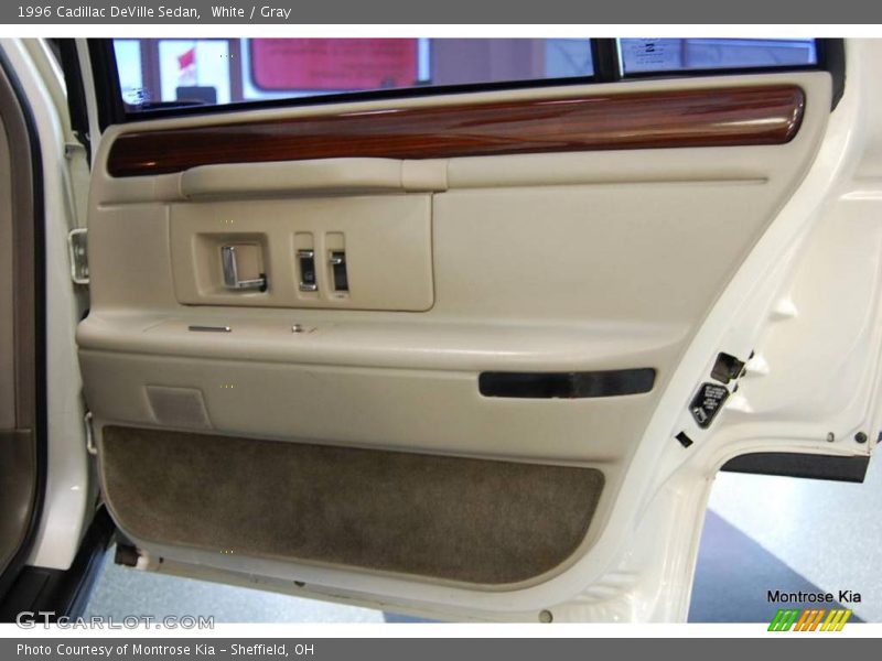 White / Gray 1996 Cadillac DeVille Sedan