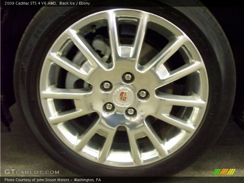 Black Ice / Ebony 2009 Cadillac STS 4 V6 AWD