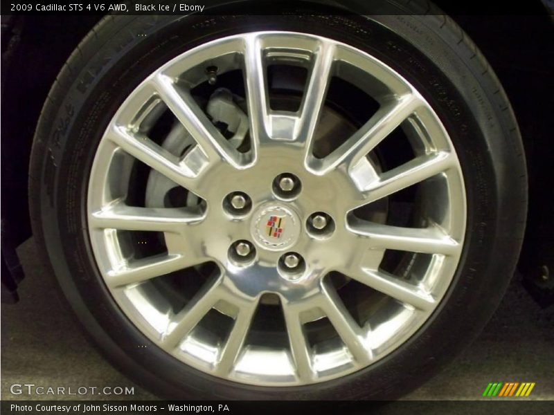 Black Ice / Ebony 2009 Cadillac STS 4 V6 AWD