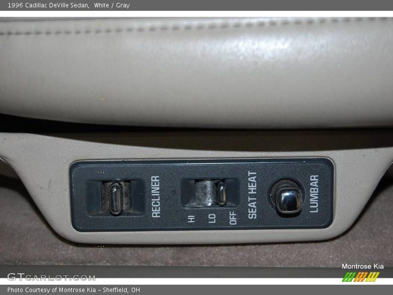 White / Gray 1996 Cadillac DeVille Sedan