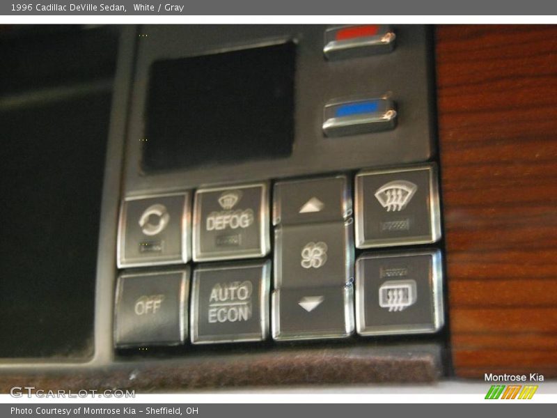 White / Gray 1996 Cadillac DeVille Sedan