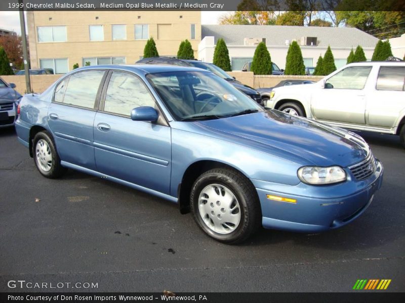Medium Opal Blue Metallic / Medium Gray 1999 Chevrolet Malibu Sedan