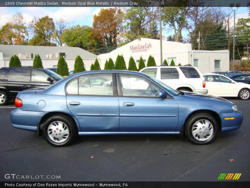 Medium Opal Blue Metallic / Medium Gray 1999 Chevrolet Malibu Sedan