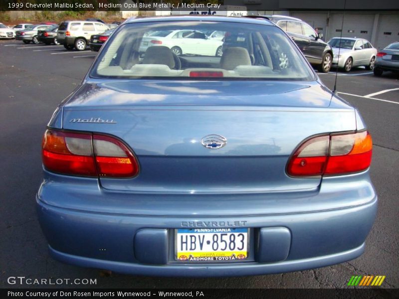Medium Opal Blue Metallic / Medium Gray 1999 Chevrolet Malibu Sedan