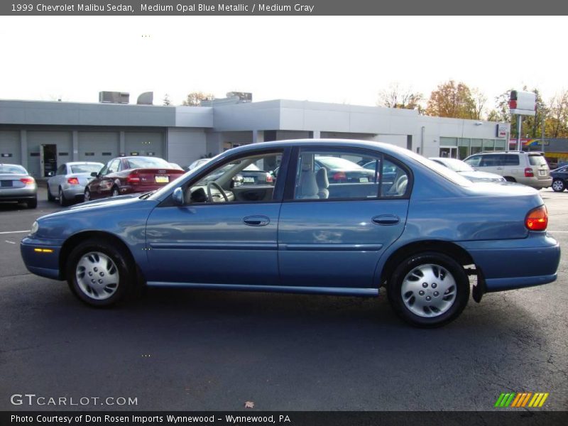 Medium Opal Blue Metallic / Medium Gray 1999 Chevrolet Malibu Sedan