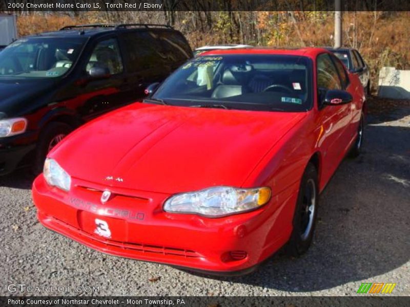 Torch Red / Ebony 2000 Chevrolet Monte Carlo LS