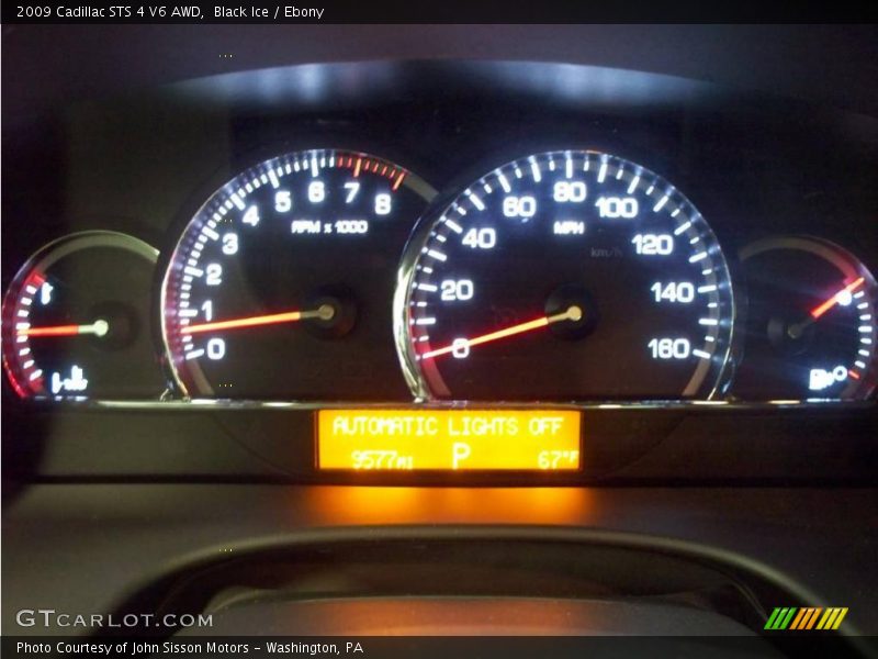 Black Ice / Ebony 2009 Cadillac STS 4 V6 AWD