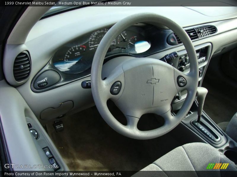 Medium Opal Blue Metallic / Medium Gray 1999 Chevrolet Malibu Sedan