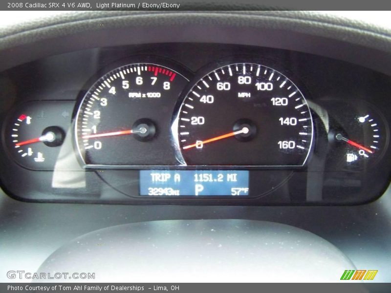 Light Platinum / Ebony/Ebony 2008 Cadillac SRX 4 V6 AWD