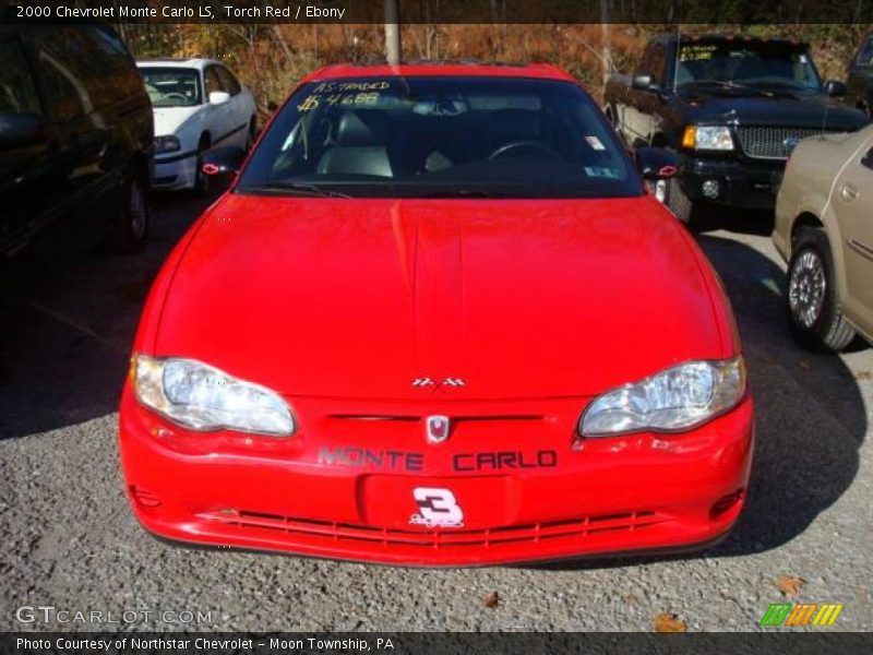 Torch Red / Ebony 2000 Chevrolet Monte Carlo LS