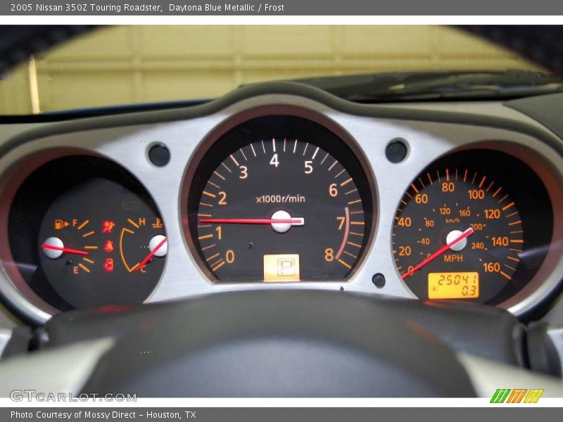 Daytona Blue Metallic / Frost 2005 Nissan 350Z Touring Roadster