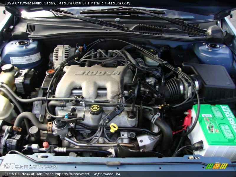 Medium Opal Blue Metallic / Medium Gray 1999 Chevrolet Malibu Sedan
