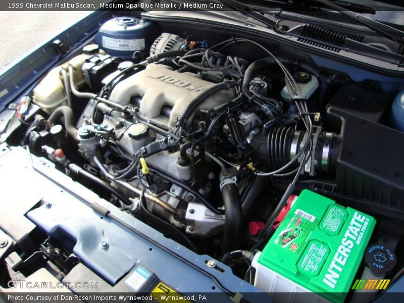 Medium Opal Blue Metallic / Medium Gray 1999 Chevrolet Malibu Sedan
