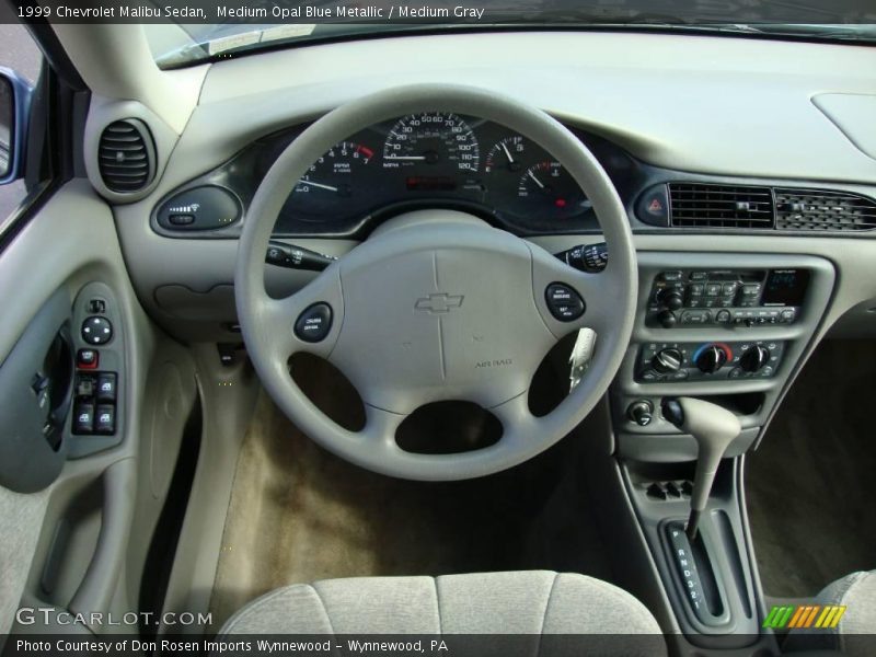 Medium Opal Blue Metallic / Medium Gray 1999 Chevrolet Malibu Sedan