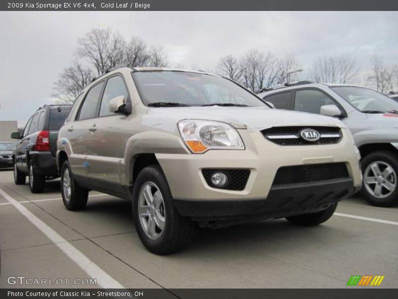 Gold Leaf / Beige 2009 Kia Sportage EX V6 4x4