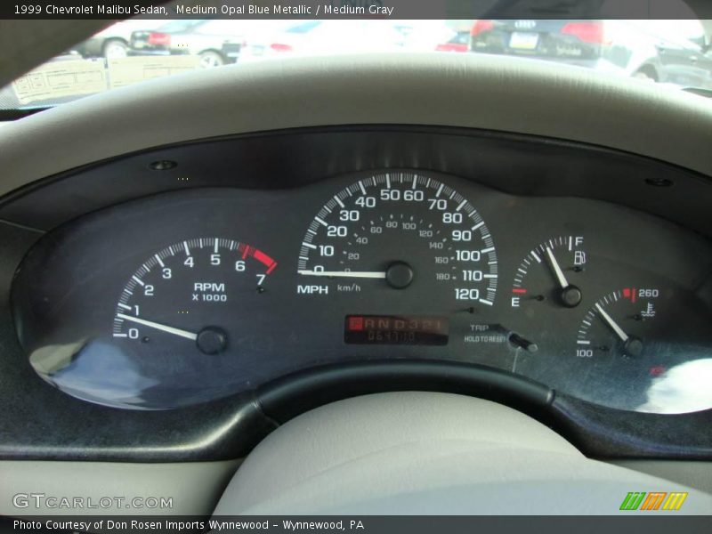 Medium Opal Blue Metallic / Medium Gray 1999 Chevrolet Malibu Sedan