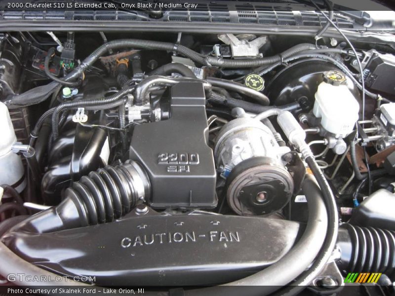 Onyx Black / Medium Gray 2000 Chevrolet S10 LS Extended Cab