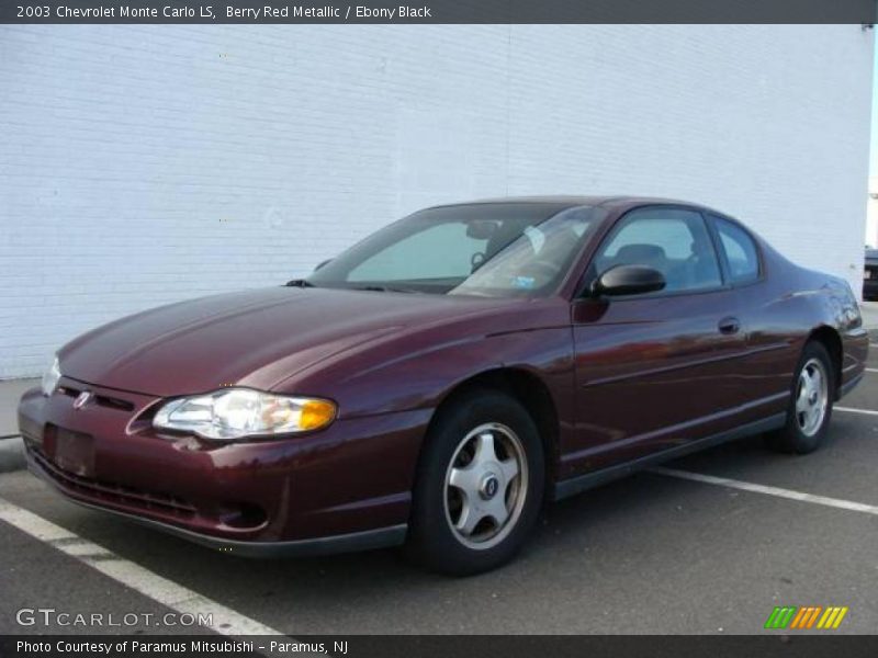 Berry Red Metallic / Ebony Black 2003 Chevrolet Monte Carlo LS