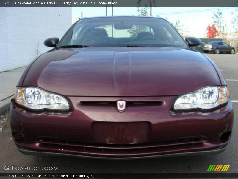 Berry Red Metallic / Ebony Black 2003 Chevrolet Monte Carlo LS