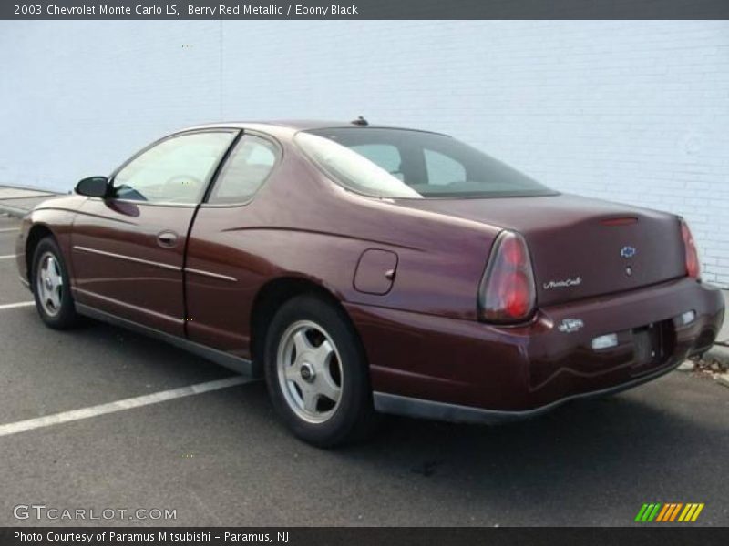 Berry Red Metallic / Ebony Black 2003 Chevrolet Monte Carlo LS