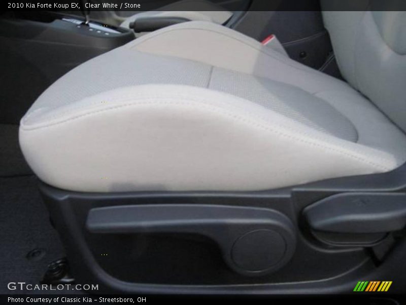 Clear White / Stone 2010 Kia Forte Koup EX