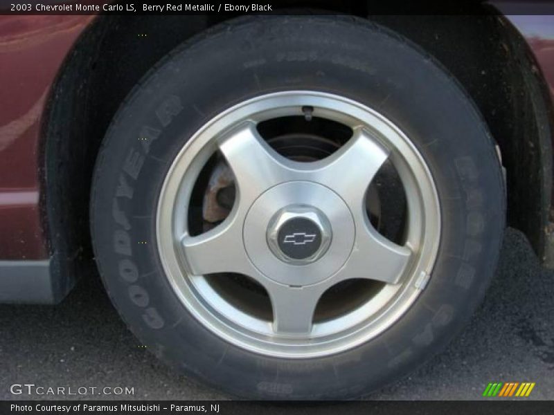 Berry Red Metallic / Ebony Black 2003 Chevrolet Monte Carlo LS