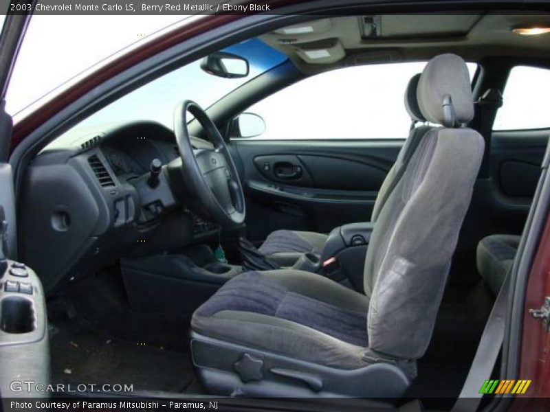 Berry Red Metallic / Ebony Black 2003 Chevrolet Monte Carlo LS