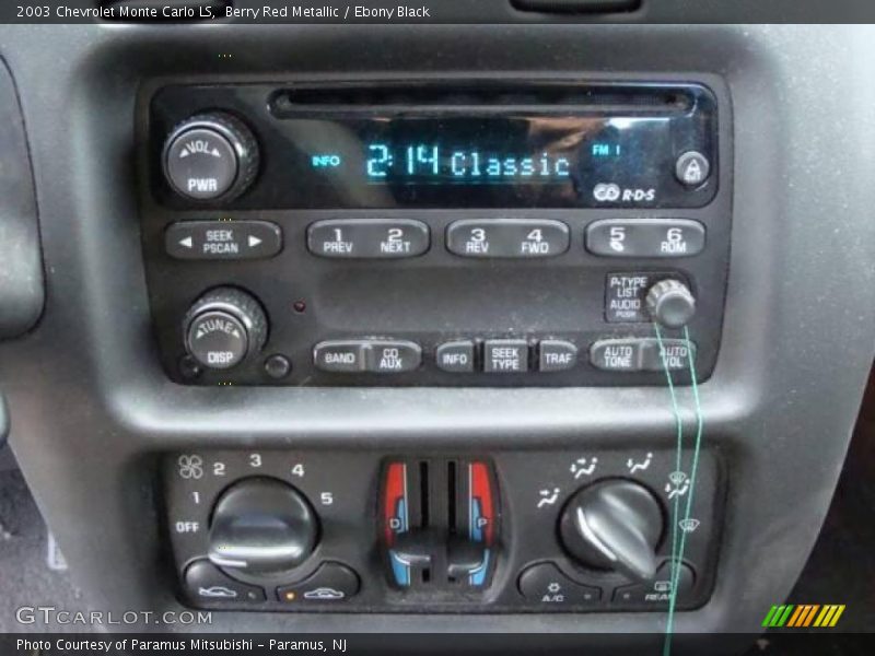 Berry Red Metallic / Ebony Black 2003 Chevrolet Monte Carlo LS