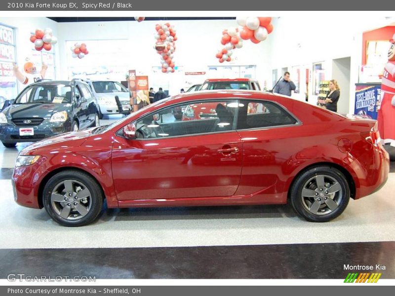 Spicy Red / Black 2010 Kia Forte Koup EX