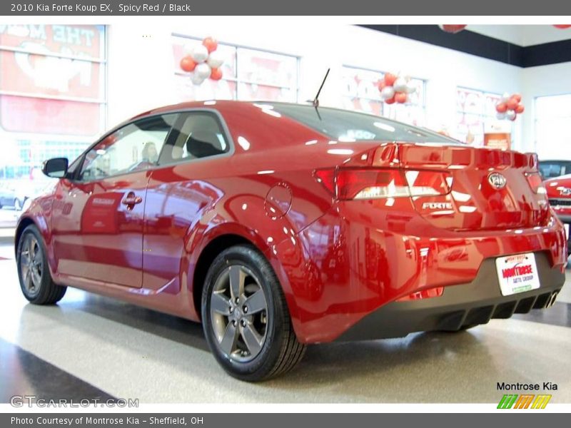 Spicy Red / Black 2010 Kia Forte Koup EX