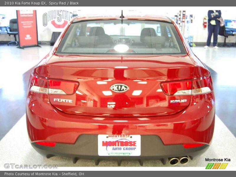 Spicy Red / Black 2010 Kia Forte Koup EX