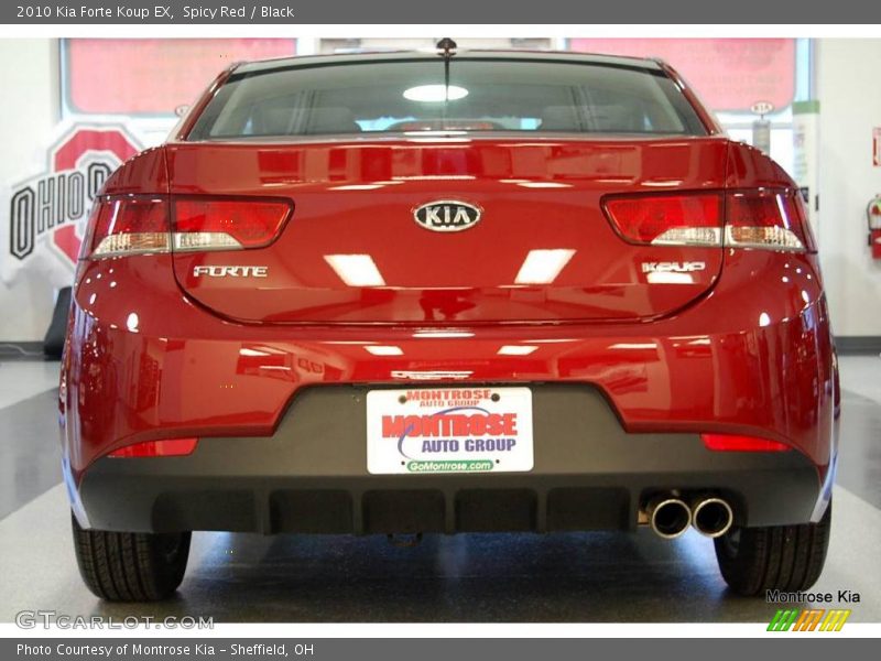 Spicy Red / Black 2010 Kia Forte Koup EX