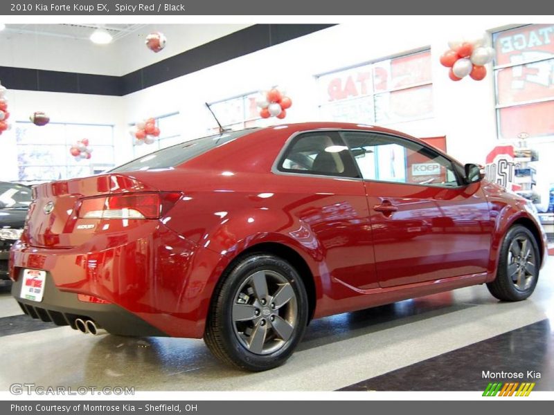 Spicy Red / Black 2010 Kia Forte Koup EX
