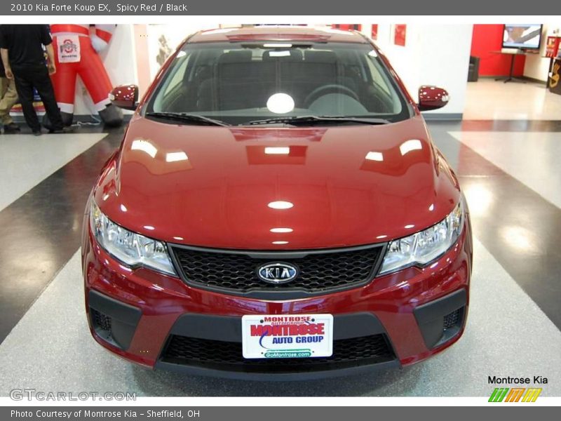 Spicy Red / Black 2010 Kia Forte Koup EX
