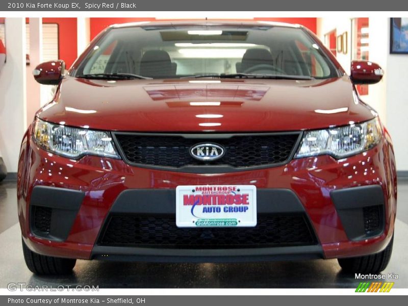 Spicy Red / Black 2010 Kia Forte Koup EX