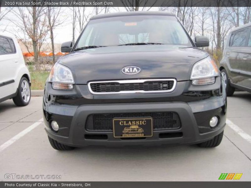 Shadow Black / Red/Black Sport Cloth 2010 Kia Soul Sport