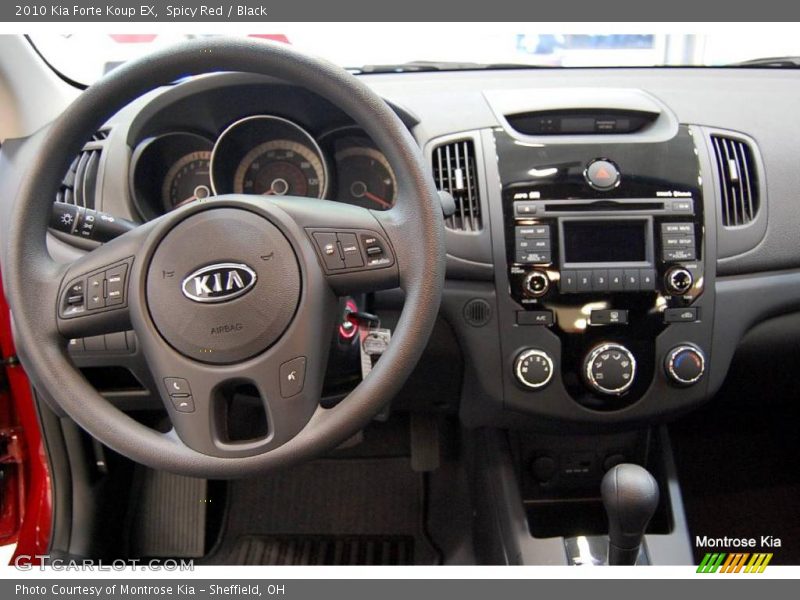 Spicy Red / Black 2010 Kia Forte Koup EX