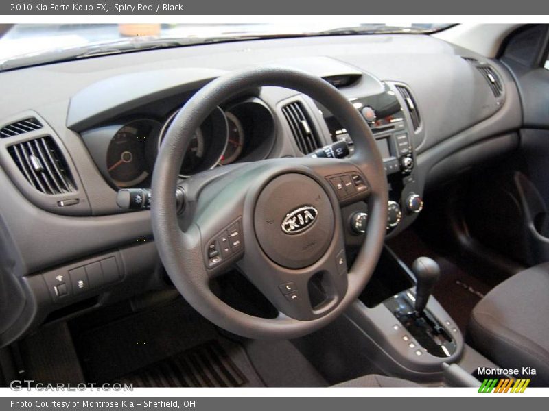 Spicy Red / Black 2010 Kia Forte Koup EX