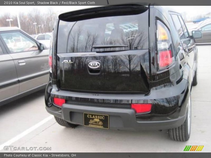 Shadow Black / Red/Black Sport Cloth 2010 Kia Soul Sport