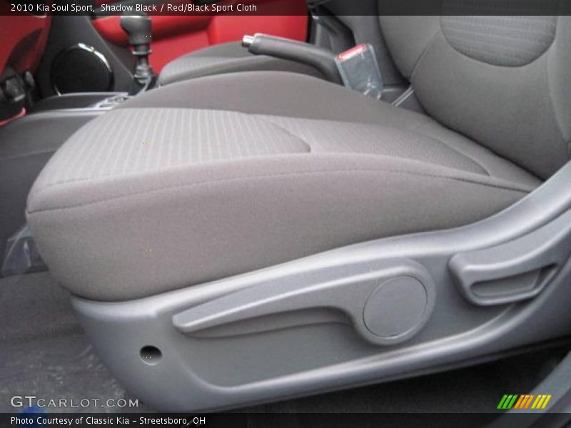 Shadow Black / Red/Black Sport Cloth 2010 Kia Soul Sport