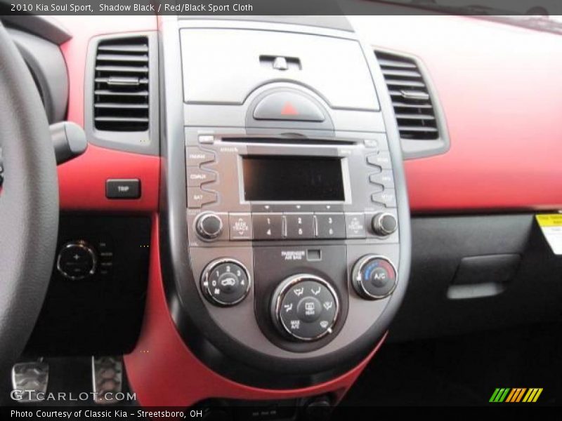 Shadow Black / Red/Black Sport Cloth 2010 Kia Soul Sport