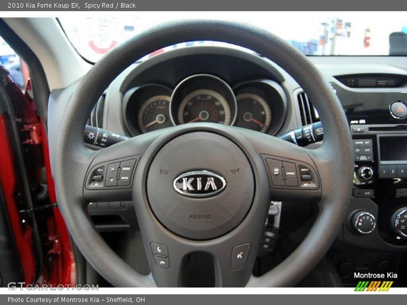 Spicy Red / Black 2010 Kia Forte Koup EX