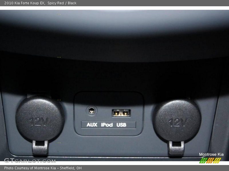 Spicy Red / Black 2010 Kia Forte Koup EX