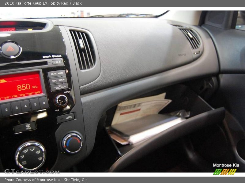 Spicy Red / Black 2010 Kia Forte Koup EX