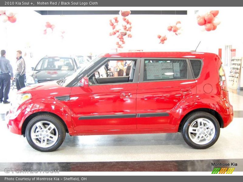 Molten Red / Black Soul Logo Cloth 2010 Kia Soul +