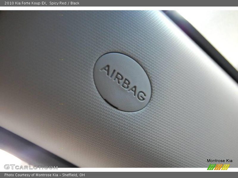 Spicy Red / Black 2010 Kia Forte Koup EX
