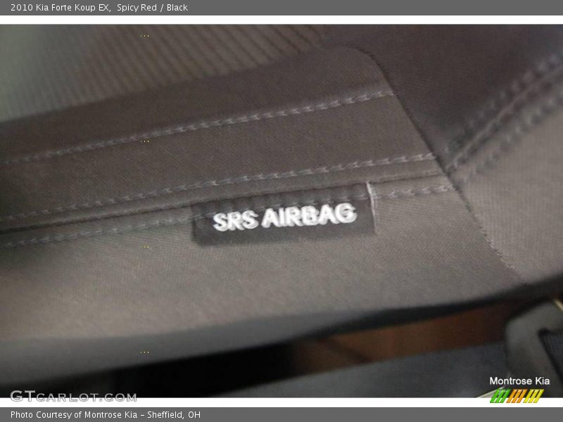 Spicy Red / Black 2010 Kia Forte Koup EX