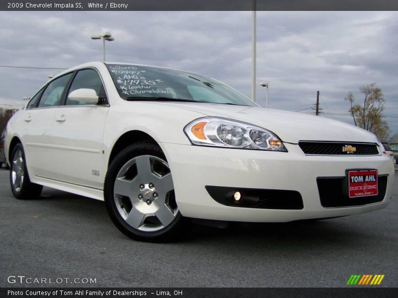 White / Ebony 2009 Chevrolet Impala SS