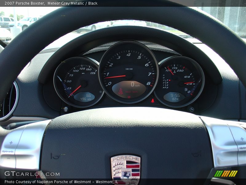 Meteor Grey Metallic / Black 2007 Porsche Boxster